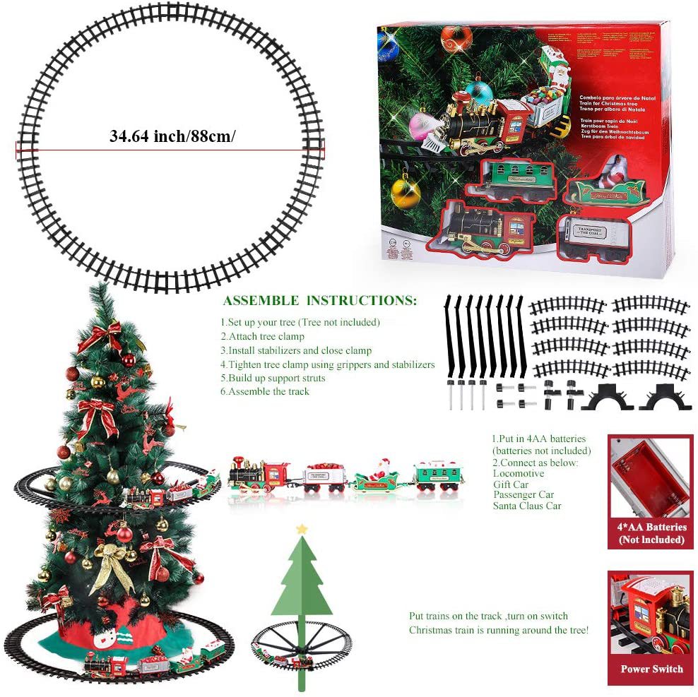 Christmas Tree Electric Toy Train